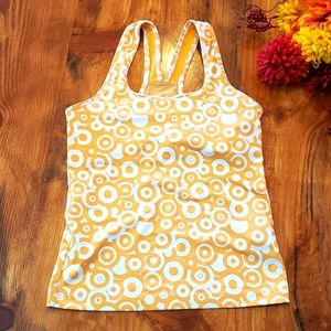 Nike Small Orange Bubble Dots Athletic Tank Shirt